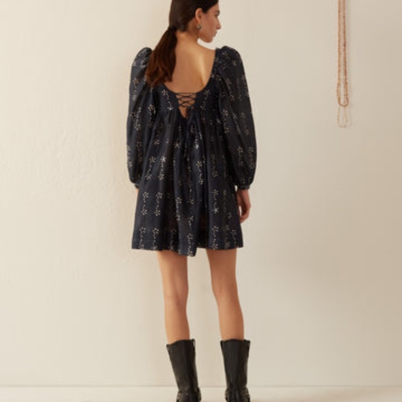 Alix of Bohemia Christina Black Bloom Dress - Picture 7 of 10